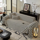 Axyaa Bohemian Jacquard Plush Throw Blanket for Sofa & Furniture protection