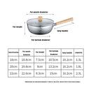 Axyaa Stainless Steel Japanese Soup Pot with Wooden Handle - Kitchen Cookware