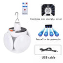 Axyaa Solar Bivouac Light with Remote Control for Outdoor Decoration and Emergency Lighting