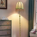 Axyaa Retro European Floor Lamp with Tassel for Living Room and Bedroom