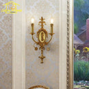 Axyaa Gold Lustre Copper Wall Lamp LED E14 Retro Medieval Wall Mounted
