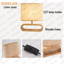 Axyaa Robot Wooden Table Lamp for Home Decor and Lighting