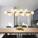 Axyaa Nordic Luxury LED Glass Ball Chandelier for Home Decor
