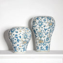 Axyaa Blue & White Porcelain Ceramic Vase Chinese Style Home Decor Flowerpot
