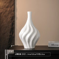 Axyaa Ceramic Threaded Vases for Table Decor & Flower Arrangements