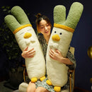 Axyaa Scallion Duck Plush Toy Pillow - Fun Gift for Girls