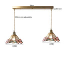 Axyaa Butterfly Glass Copper LED Pendant Lamp for Home Indoor Decor