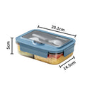 Axyaa Lunch Box Set: Leakproof, Microwave Safe, Divided, for Office Workers, Picnic, Camping