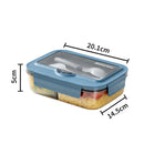 Axyaa Lunch Box Set: Leakproof, Microwave Safe, Divided, for Office Workers, Picnic, Camping