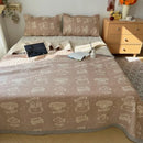 Axyaa Cotton Jacquard Summer Quilt Blanket Set
