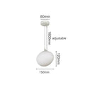 Axyaa White Glass LED Chandelier for Living Room, Staircase & Bar