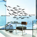 Axyaa Ocean Fish Room Wall Stickers Nursery Décor Glass Door Bathroom Decals