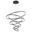 Axyaa Circle Ring Chandelier for Duplex Villa Staircase, Living Room, and Hall