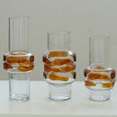 Axyaa Clear Glass Bubble Vase for Floral Arrangement