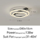 Axyaa Black Chandelier Round Ceiling Light Modern Elegant Pendant Lamp LED Lighting