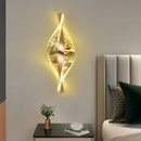 Axyaa Gold Acrylic Wall Lamp for Modern Decor & Lighting in Hallway, Bedroom, Living Room