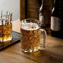 Axyaa Glass Beer & Whiskey Cups Set - Stylish Drinkware for Home and Parties