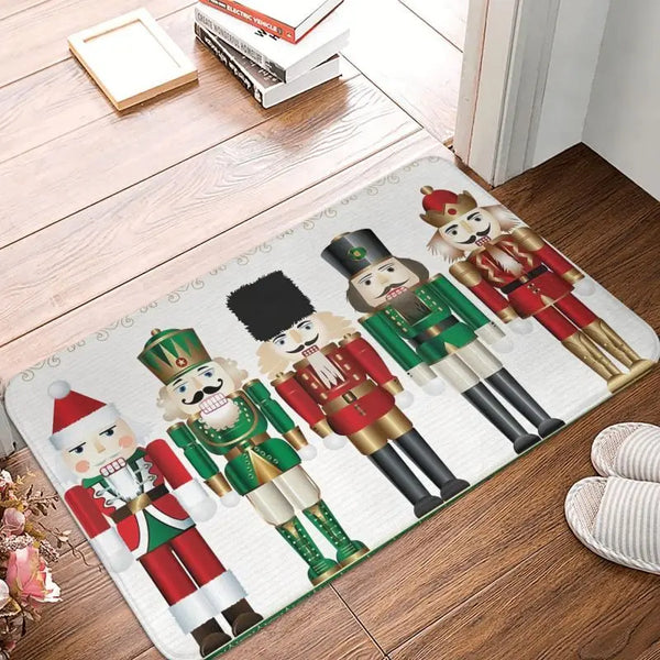 Axyaa Nutcracker Soldier Doll Door Mat Home Decor