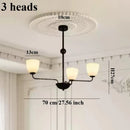 Axyaa Retro Black Ceiling Chandeliers LED Pendant Lights for Home Decor