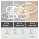 Axyaa LED Ceiling Light Chandelier for Home Decor - Round Living Room, Bedroom, Study Lighting