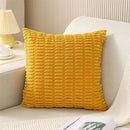 Axyaa Soft Striped Corduroy Throw Pillow Covers in 45x45cm