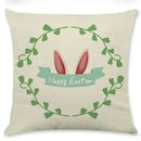 Easter Rabbit Eggs Design Linen Pillowcase - Axyaa Brings Spring Joy