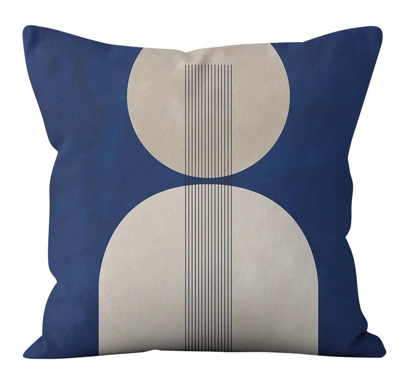 Nordic Abstract Geometric Lines Pillowcase for Home Decor - Axyaa