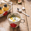 Axyaa Wave Point Rose Ceramic Tableware Set