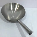 Axya Hand-Forged Non-Stick Wok, Wooden Handle Pure Iron Pan, Chinese Style Iron Pot