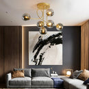 Axyaa Luxury Magic Bean Glass Chandelier Pendant Light LED for Home Decor