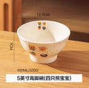 Axyaa Ceramic Couple Yogurt Bowl, Elegant Tableware for Home, Kids Rice Bowl