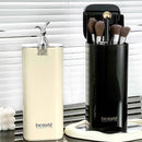 Axyaa Makeup Brush Holder with Lid, Dustproof Organizer - Large Cosmetic Container