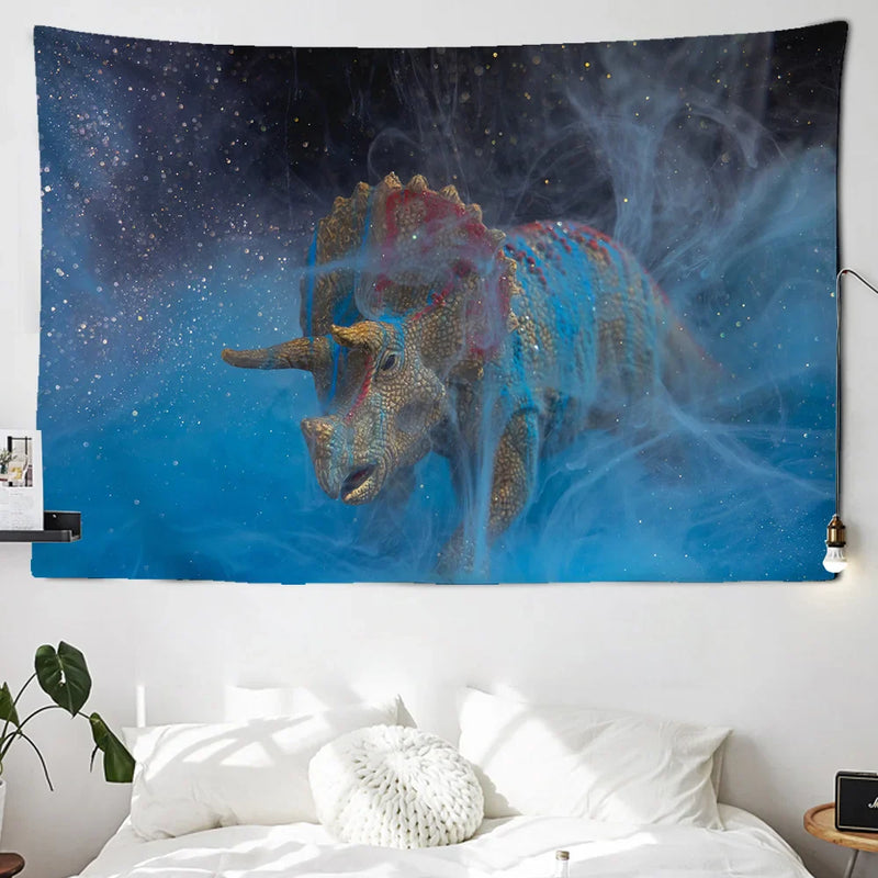 Axyaa Dinosaur Wall Tapestry Beach Blanket Yoga Mat Tablecloth
