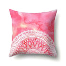 Abstract Geometric Bohemian Pillowcase in Colorful Exotic Style by Axyaa