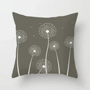 Axyaa Abstract Line Flower Print Pillowcase