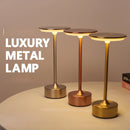 Axyaa Rechargeable Cordless LED Table Lamp with USB Chargers - Portable & Bright
