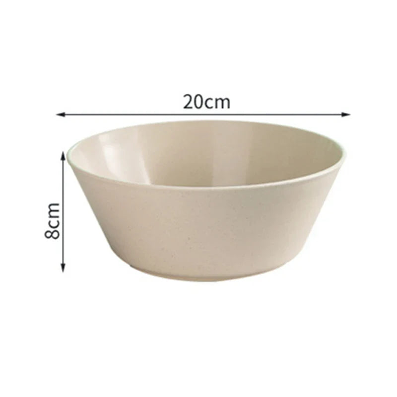 Axyaa Wheat Straw Dining Set: Bowls, Plates & Utensils