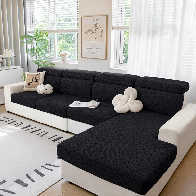 Axyaa Stretch Sofa Seat Cushion Covers - Washable & Universal Fit