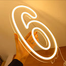 Axyaa Neon Party Sign 38cm Birthday Lights USB Powered with Dimmable Base