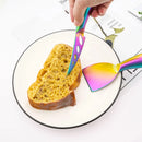 Axyaa 7Pcs Cheese Knife Set Stainless Steel Spreader Slicer Fork Kitchen Tools