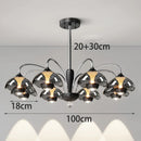 Axyaa Modern LED Pendant Chandeliers for Living and Dining Room Lighting