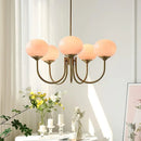 Axyaa Glass Chandelier Pendant Light for Elegant Living & Dining Room Decor
