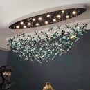 Axyaa Crystal Pendant Chandelier for Elegant Living Room Lighting