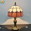 Nordic Plaid Table Lamp Axyaa Collection: Chic Modern Glass Lighting for Bedside Study