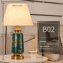 Axyaa Modern Ceramic Deer Table Lamp: LED Nordic Style for Home Living Room Bedroom.