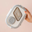Axyaa Double-Layer Insulated Oval Lunch Box for Fresh Meals