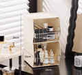 Axyaa Desktop Tea & Coffee Storage Organizer Bin with Clear Drawers