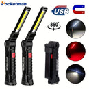 Axya LED Work Light: 5 Modes, 360° Rotation, Magnetic Base, Portable, USB Rechargeable