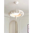 Axyaa Cream Style Carved White Pendant Light for Living, Dining, Bedroom