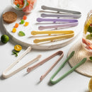 Axyaa Japanese Cat Paw Silicone Food Tongs - Non-slip Handles BBQ Kitchen Clip